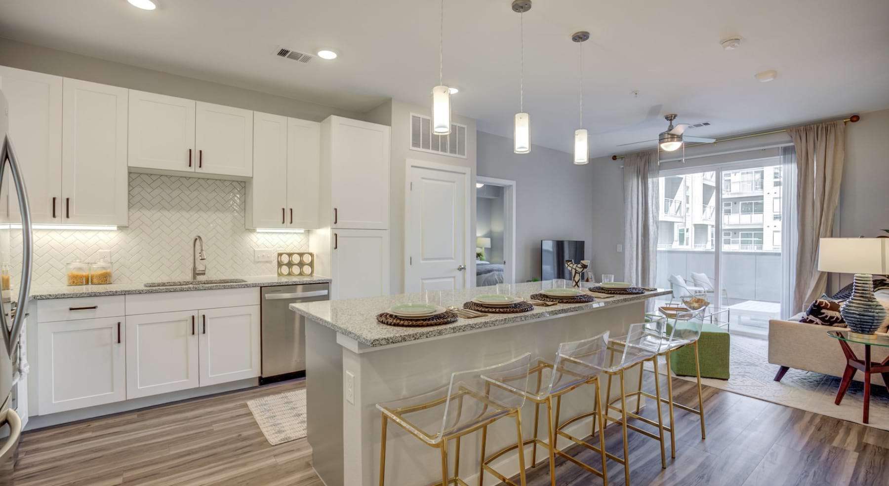 Bright and airy kitchen at The Alder in Central Austin
