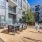 outdoor dining area at Alder at The Grove