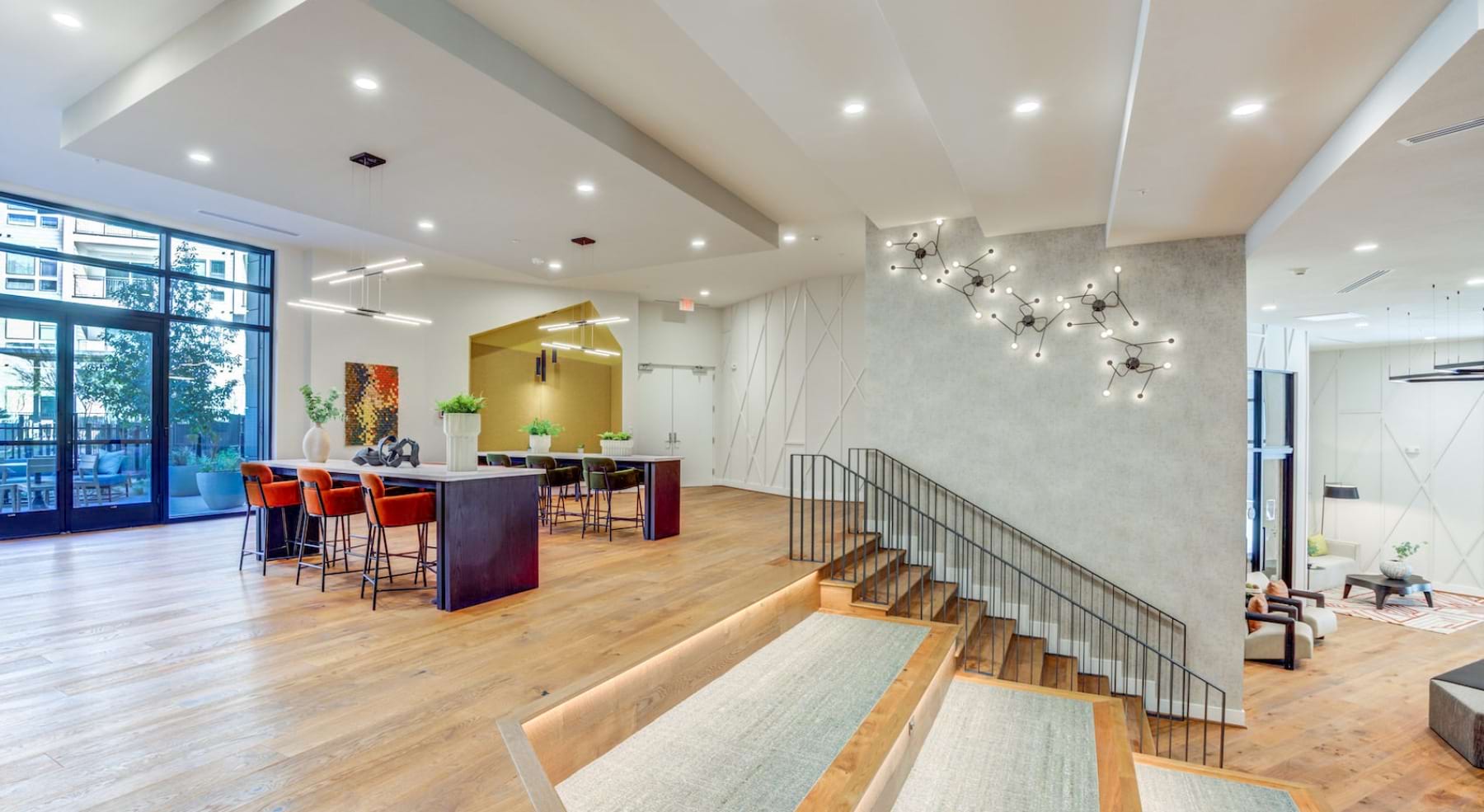 resident lounge at Alder in Central Austin