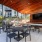 covered outdoor dining area at Korina at The Grove