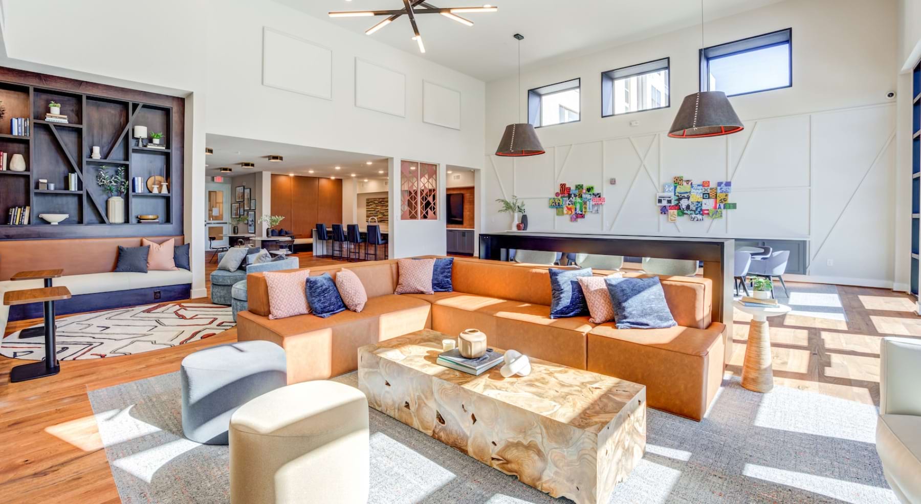 lounge area with comfortable seating at Alder in Central Austin