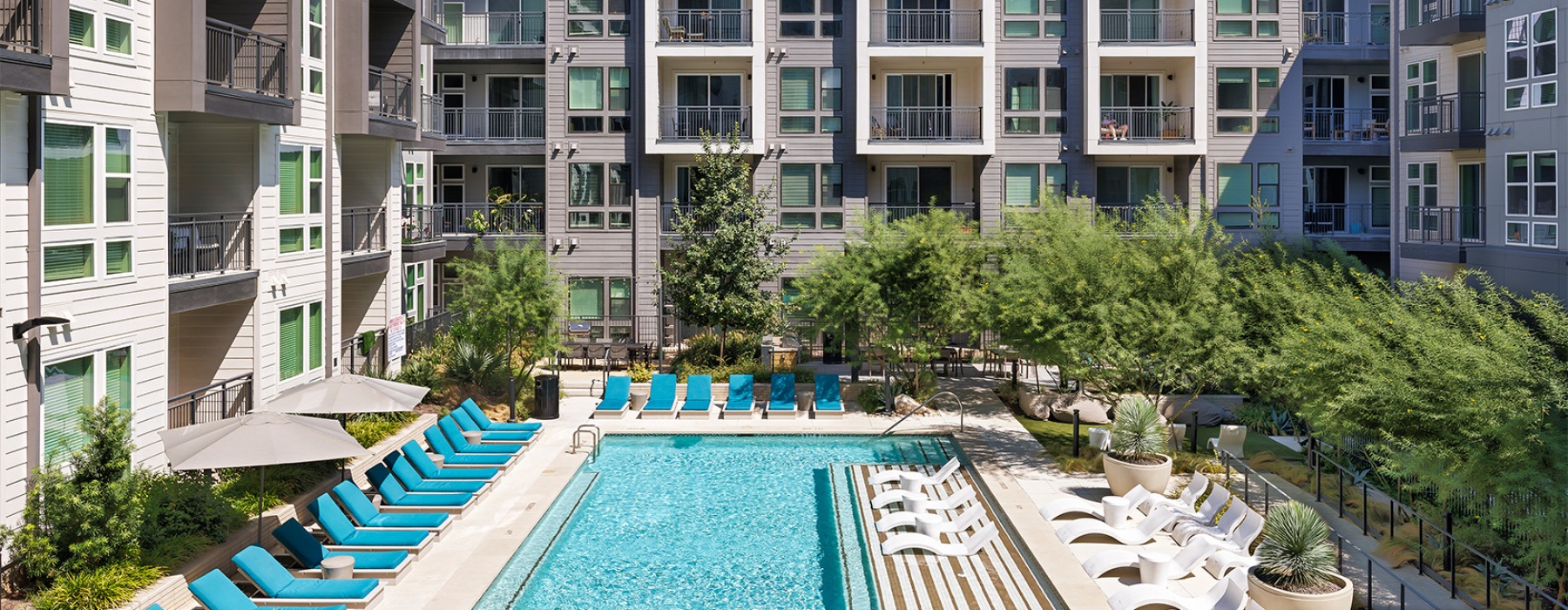 Resort-style swimming pool