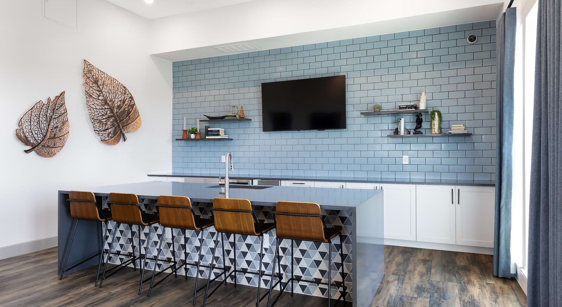 spacious resident kitchen