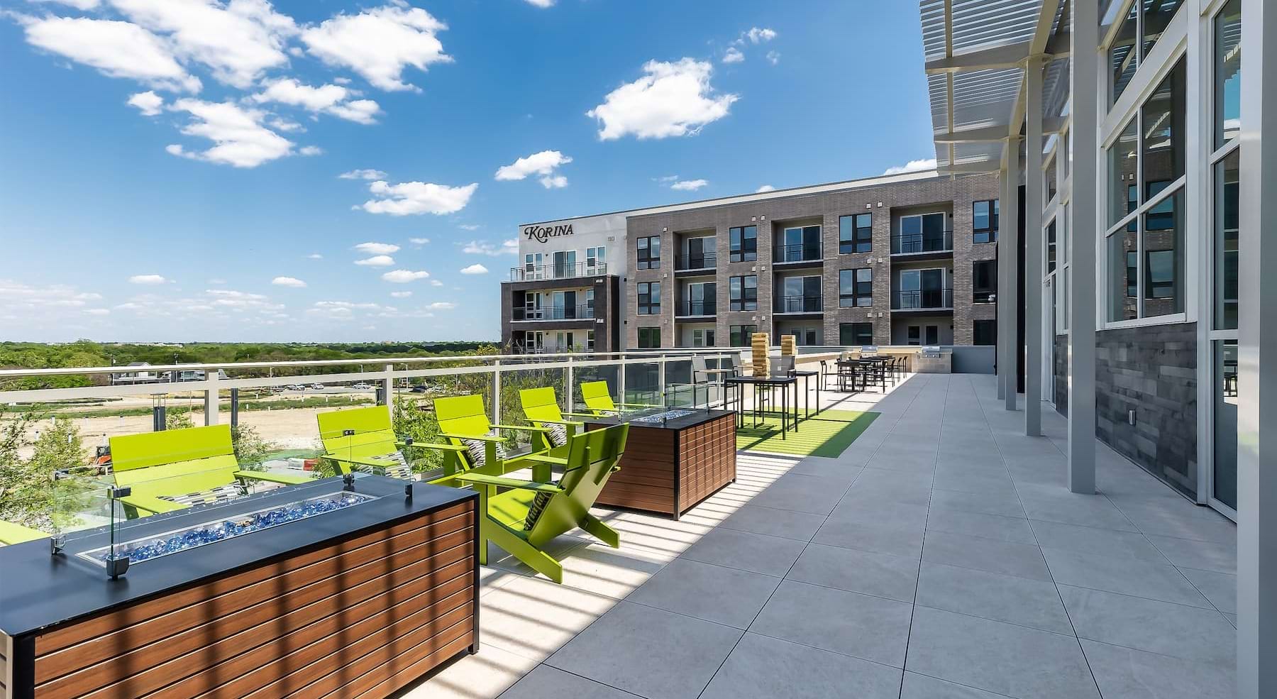 firepits and seating