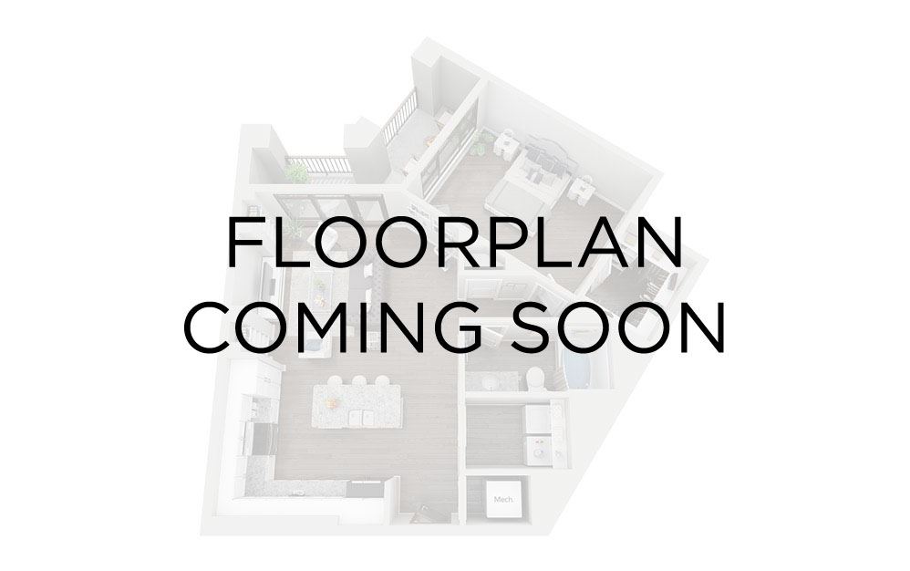Korina A6 - 1 bedroom floorplan layout with 1.5 bathroom and 1115 square feet Korina A6 - 1 bedroom floorplan layout with 1.5 bathroom and 1115 square feet